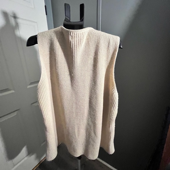 Liz Claiborne Faux Fur Vest - Beige - Picture 2 of 2